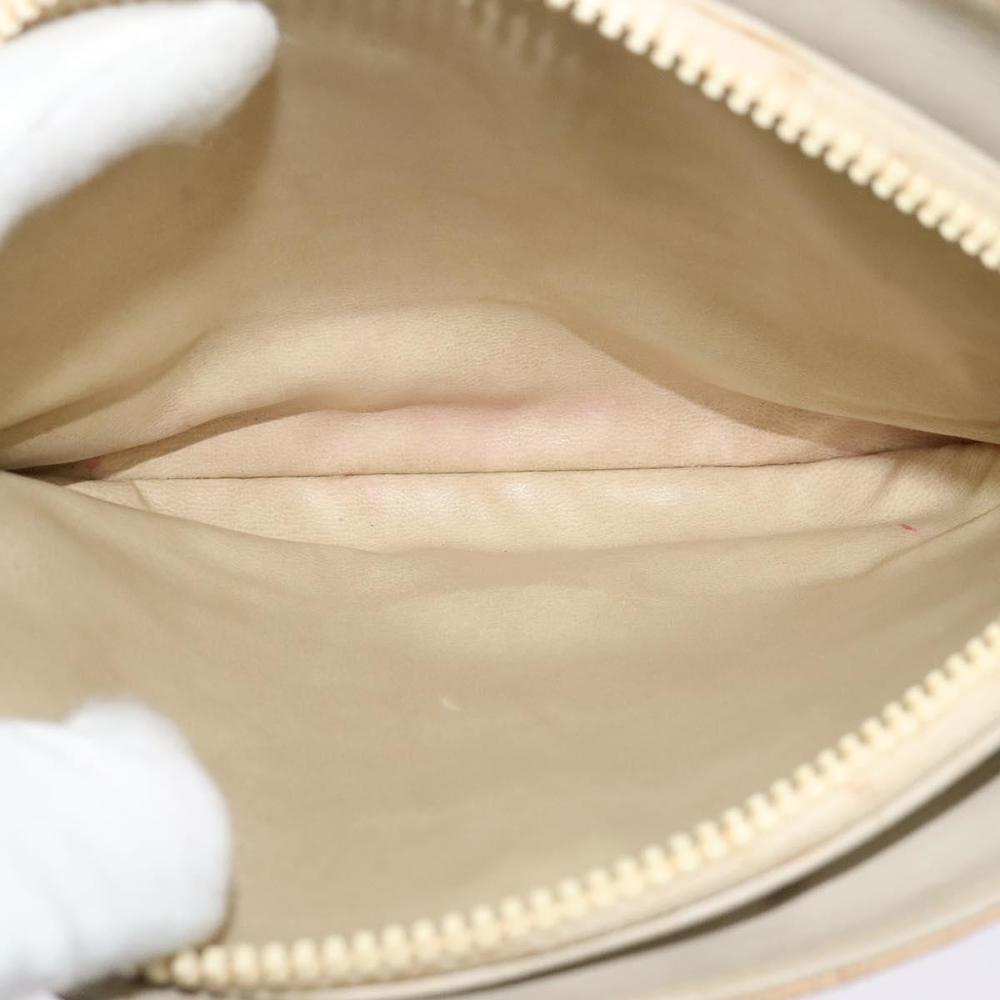 CELINE Shoulder Bag Leather Gold Beige Auth BA2040 - Picture 10 of 16